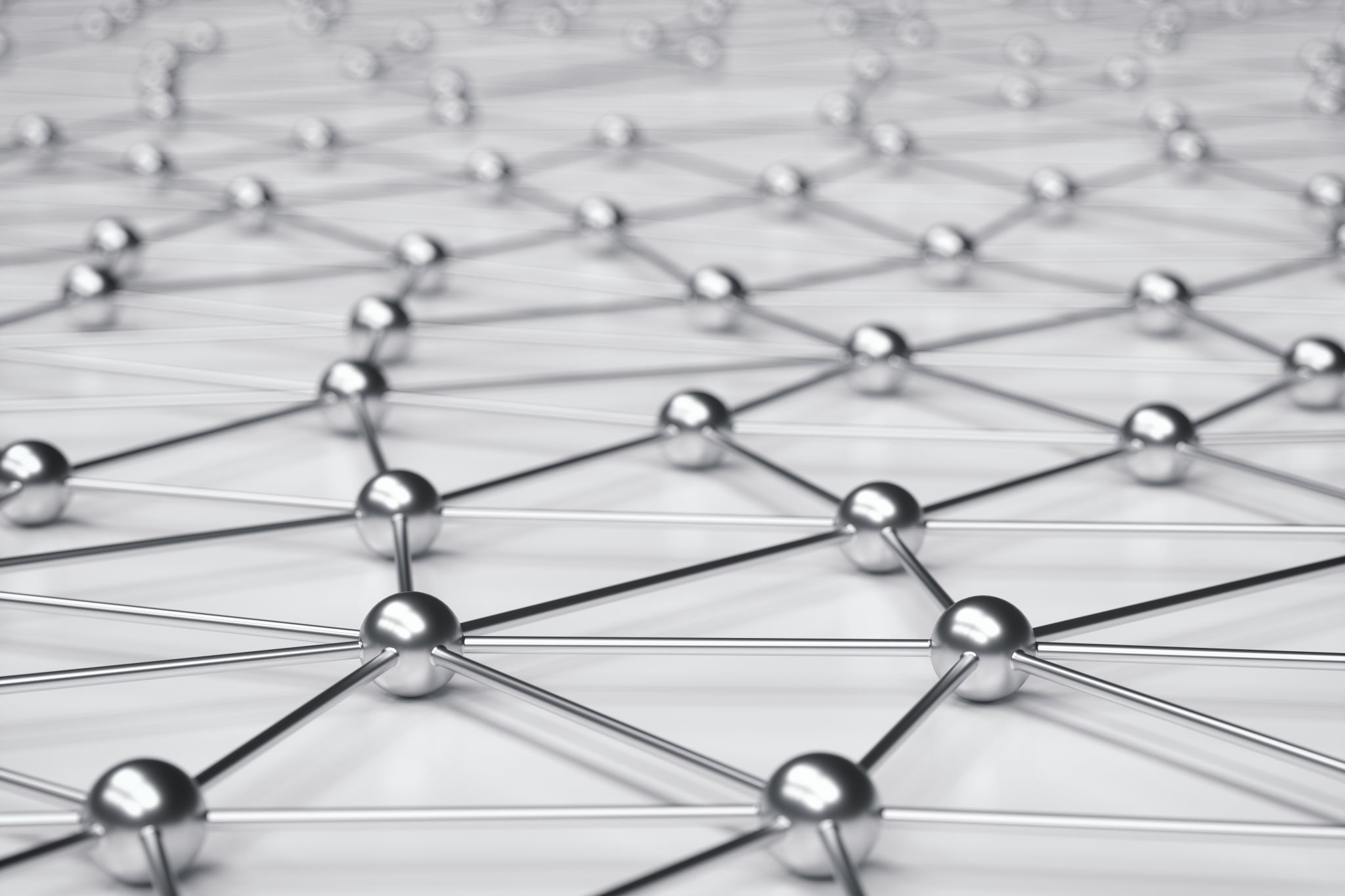 Metallic-spheres-connected-in-mesh