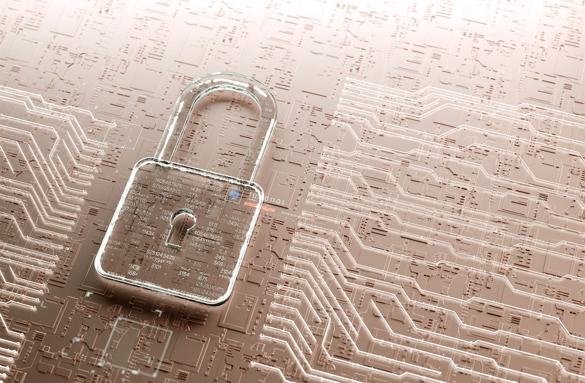 Transparent-padlock